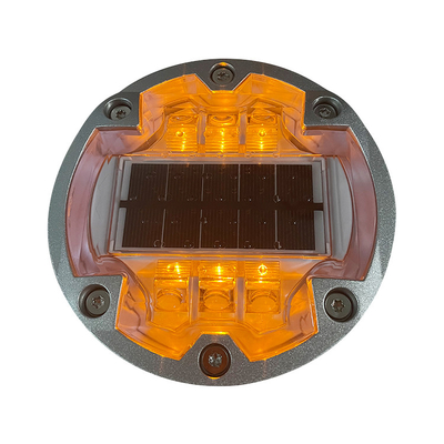 Алюминиевый корпус Солнечные светодиодные дорожные указатели Желтый подъездной путь Солнечный дорожный фонарь
