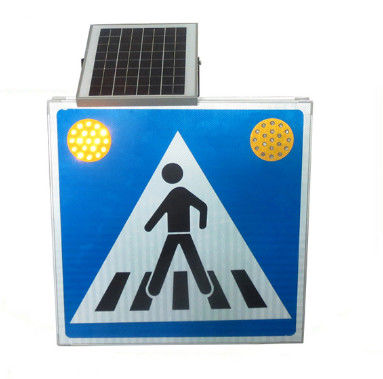 Голубой пешеходный переход светов 5W 18V солнечный приведенный в действие для движения