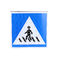 Проблескивая пешеходный переход знака 11.1V 5AH солнечный, дорожного знака скрещивания зебры