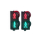 Высокий ПК зеленого цвета света 300mm движения пешеходов СИД яркости красный анти- УЛЬТРАФИОЛЕТОВЫЙ